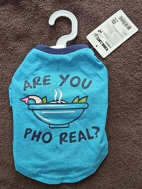 Vibrantlife Pho Real Dog Shirt XS - NWT